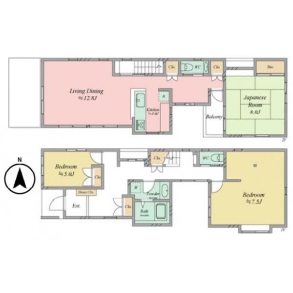 茅ヶ崎市松浪１丁目 間取図