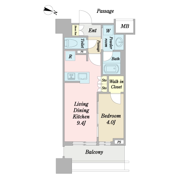 リビオレゾン板橋本町ステーションサイド 間取図