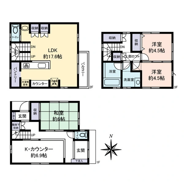 足立区千住東１丁目 間取図