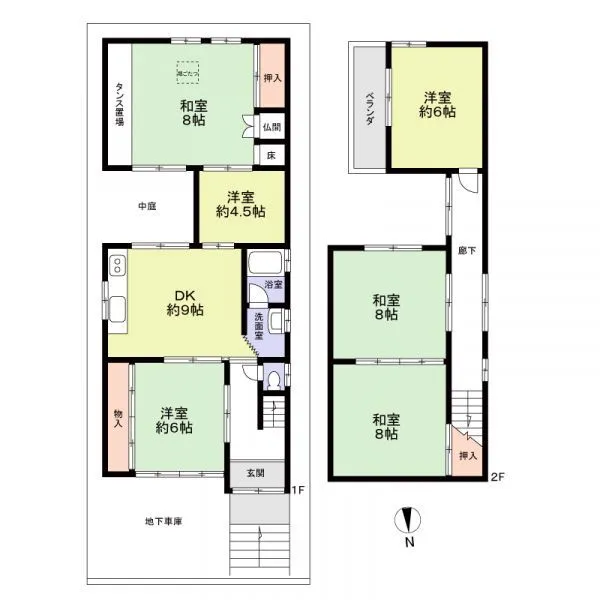 向日市寺戸町永田 間取図