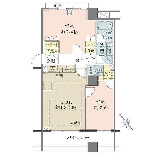 ハウスコート築地 間取図