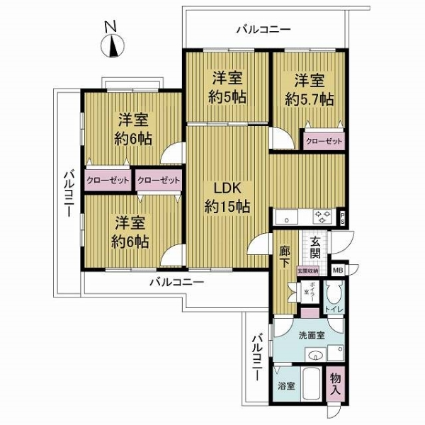 ユニライフ甲子園 間取図