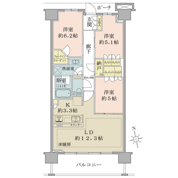 ブリリアシティ石神井台 間取図