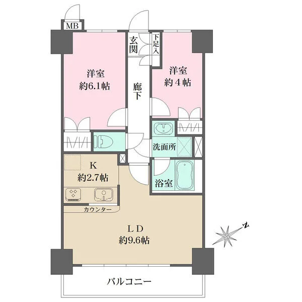藤和シティコープ日吉北 間取図