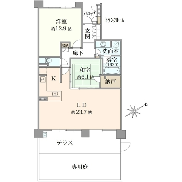 クレヴィア京王堀之内パークナードＩ３番街 間取図
