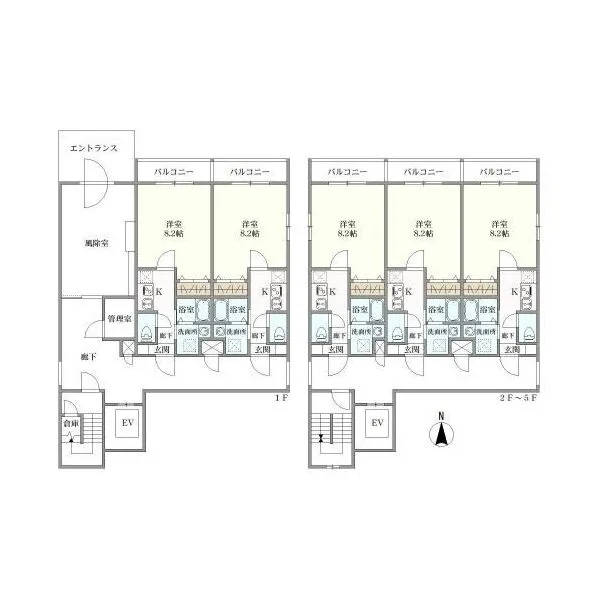京都府京都市下京区中堂寺北町 間取図
