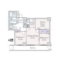 キングマンション心斎橋東 間取図