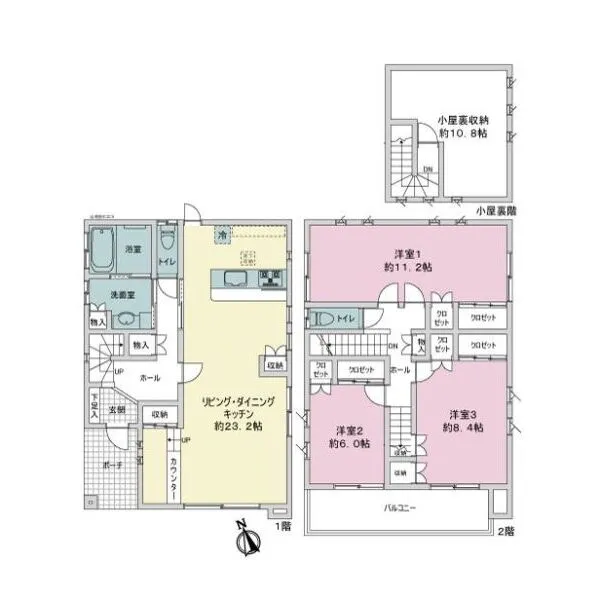 流山市江戸川台東２丁目 間取図