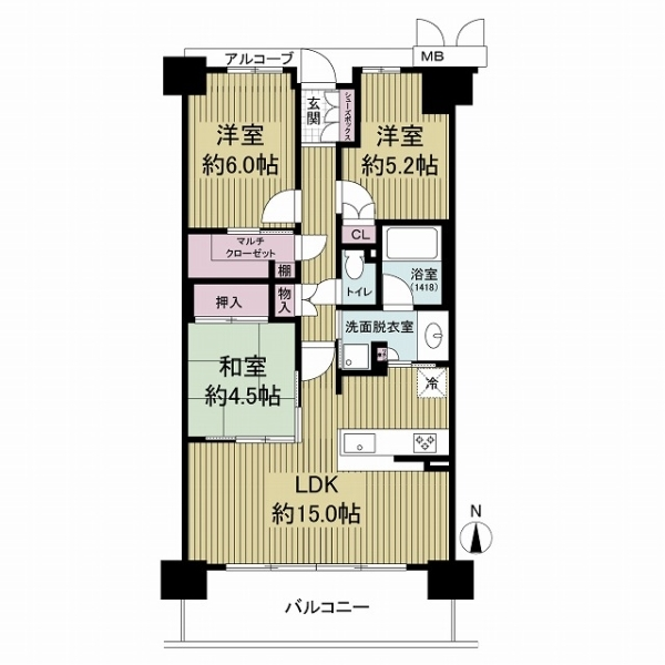 シャリエ平野 間取図