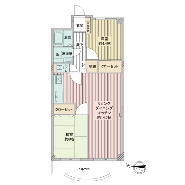大森ハイツ 間取図