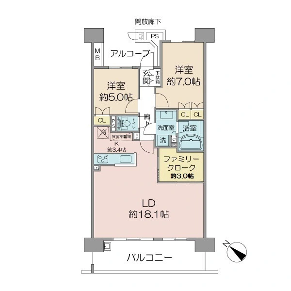 千葉マリンコート 間取図