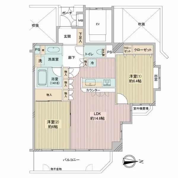 ハイホーム浦和参番館 間取図