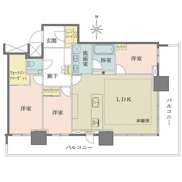 ザ・パークハウス晴海タワーズティアロレジデンス 間取図