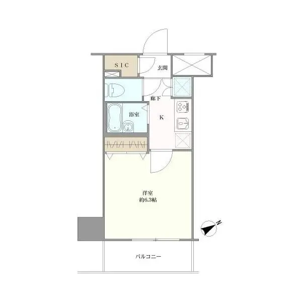 スカイコート・ヴィーダ五反田ウエスト 間取図