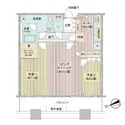 芝浦アイランドグローヴタワー 間取図