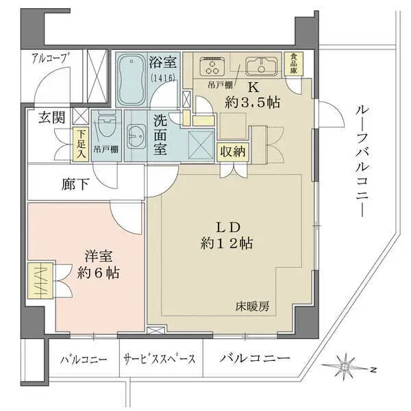 ＢＥＬＩＳＴＡ住吉 間取図