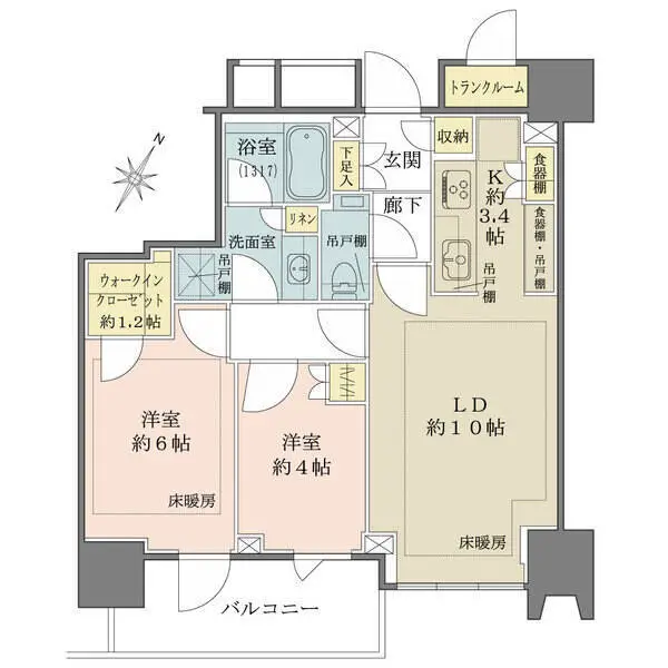 ザ・パークハウス高輪タワー 間取図