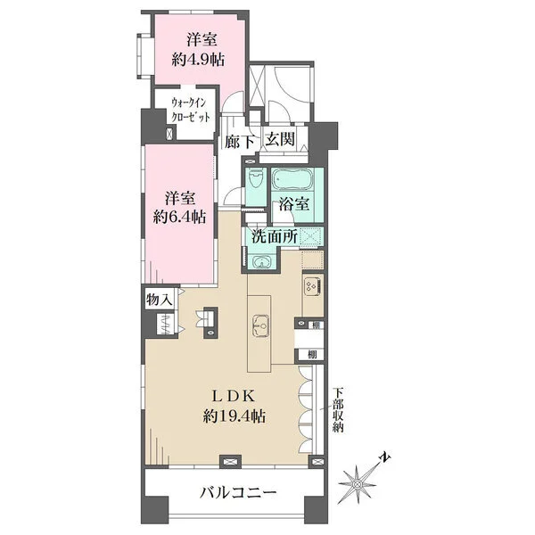 藤和シティホームズ氷川台 間取図