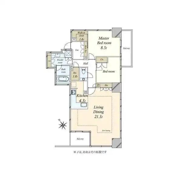 パークコート赤坂桜坂 間取図