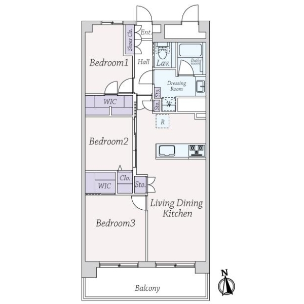 ドルフ目黒 間取図