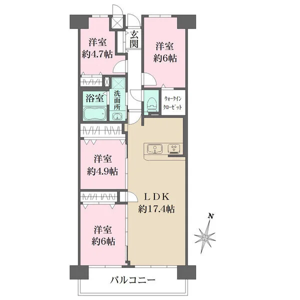 ファミール北大阪リンクス 間取図