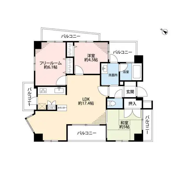ワコーレリベルタ深江本町 間取図