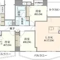 ライオンズシティ東陽町親水公園 間取図