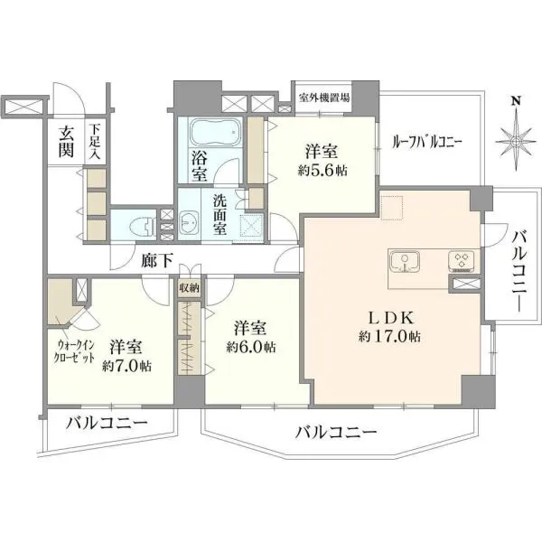 ライオンズシティ東陽町親水公園 間取図