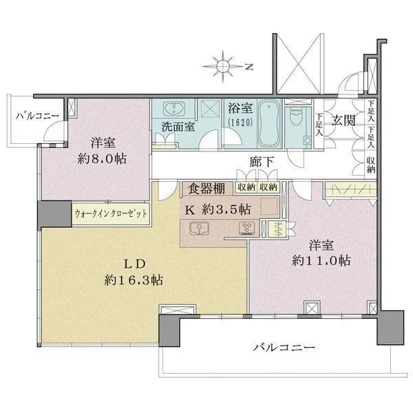 ベイズ タワー＆ガーデン 間取図(平面図)