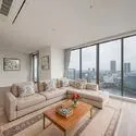 ベイズ タワー＆ガーデン LDK約19.8帖(1)実際の写真を基にCGで家具等のイメージを配置。家具等は価格に含まず。現況引…