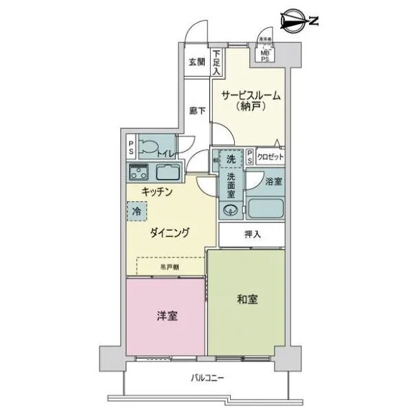 ライオンズマンション草加氷川町 間取図