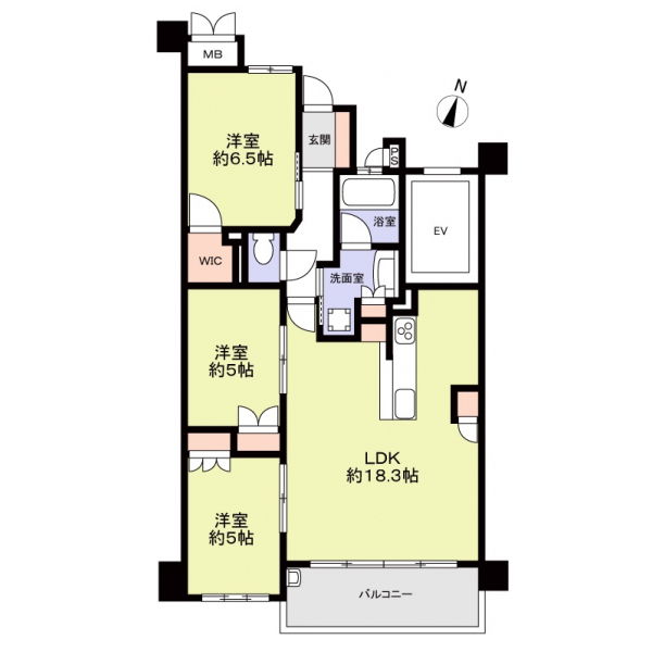 サンメゾン昭和川名山エルド 間取図