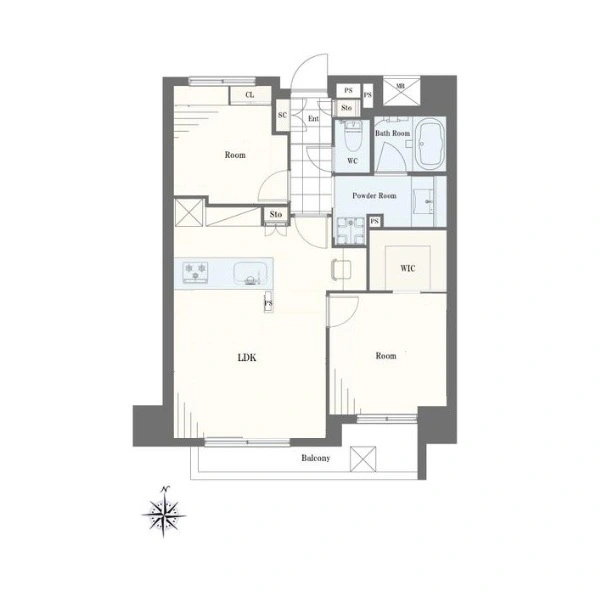 中野桃園シティハウス 間取図