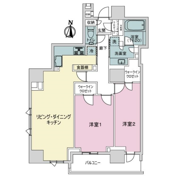 プラウドタワー栄 間取図