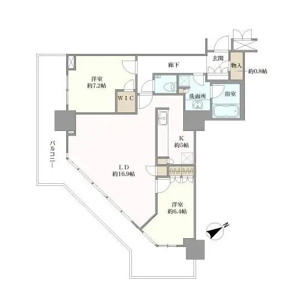 アーバンライフ神戸三宮ザ・タワー 間取図