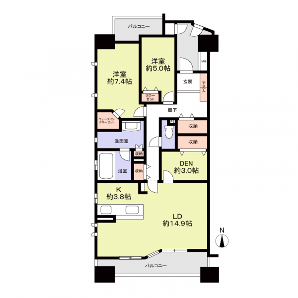 スカイハイツ高岳 間取図