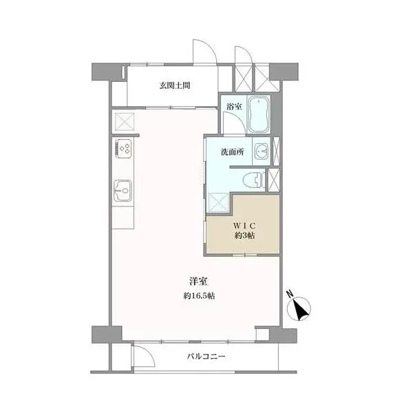 弦巻ハイツ 間取図