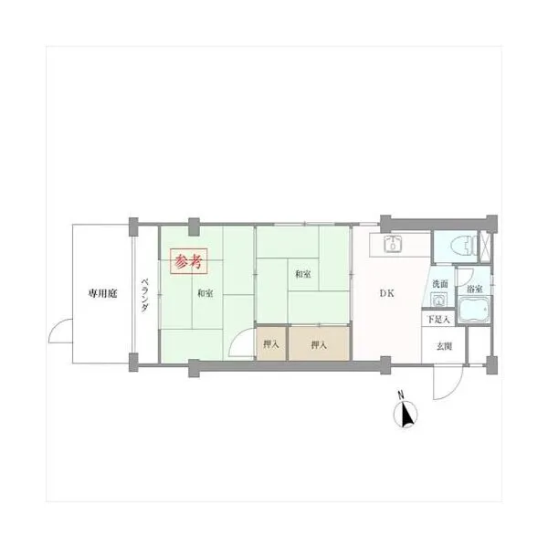 東中野コーポラス 間取図