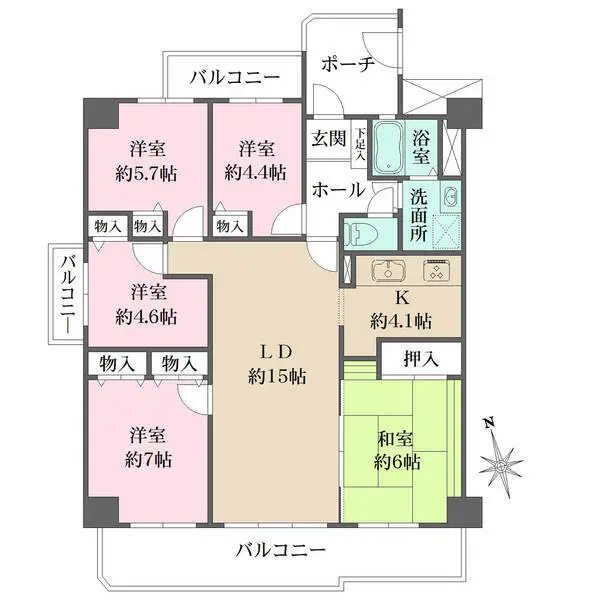 星和プラネタウン千里南第１期 間取図