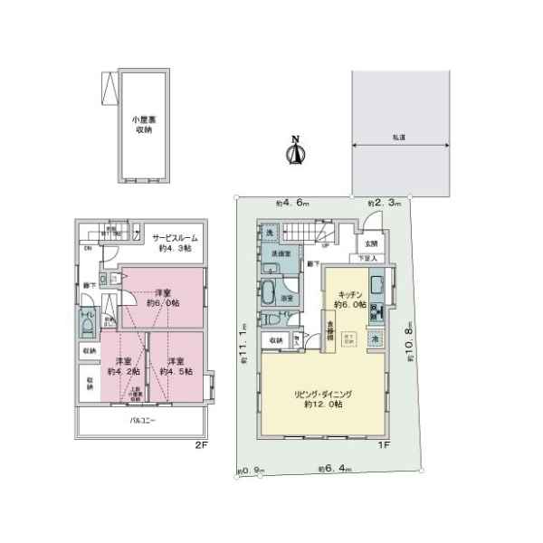 川崎市中原区下沼部 間取図