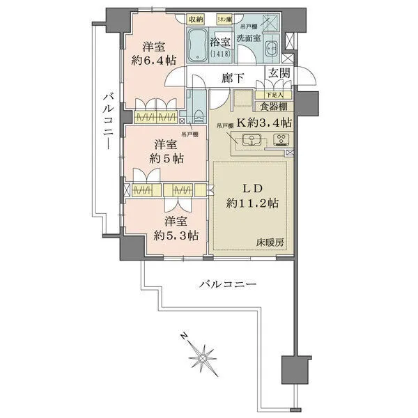 小石川アインス 間取図