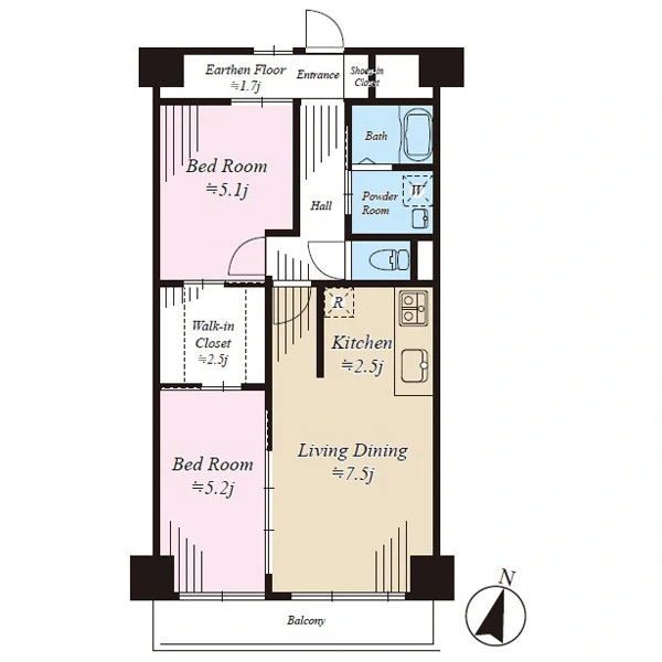 岡上住宅 間取図