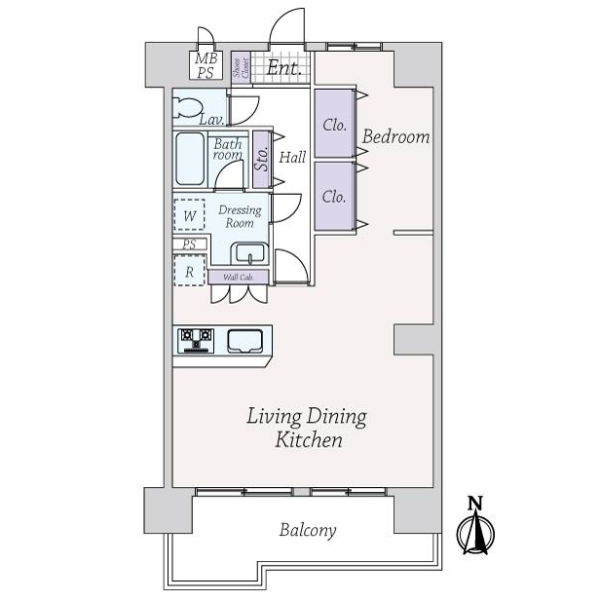 ノーブル南森町 間取図