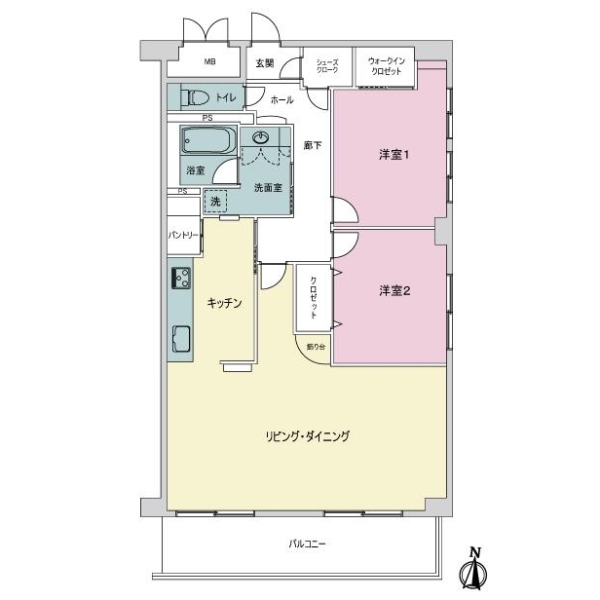 ライオンズマンション八事ガーデン弐番館 間取図