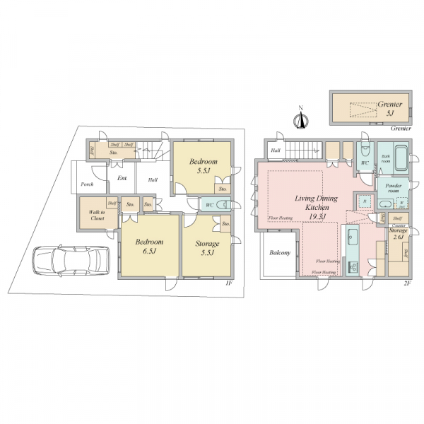 大阪市住吉区千躰１丁目 間取図