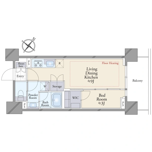 ルフォン東中野三丁目 間取図