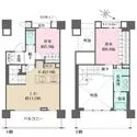 パークタワー横濱ポートサイド 陽当り・眺望良好。LD上部は吹抜け仕様で開放感があります。各洋室の収納やトランクルームなど収納充実。