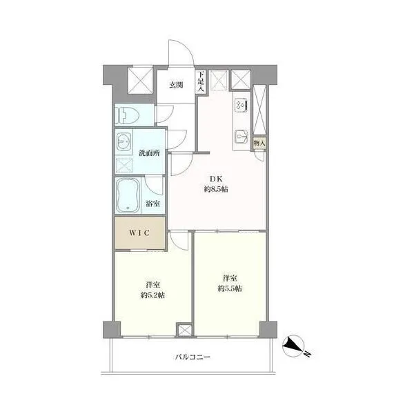 フジタ野沢マンション 間取図