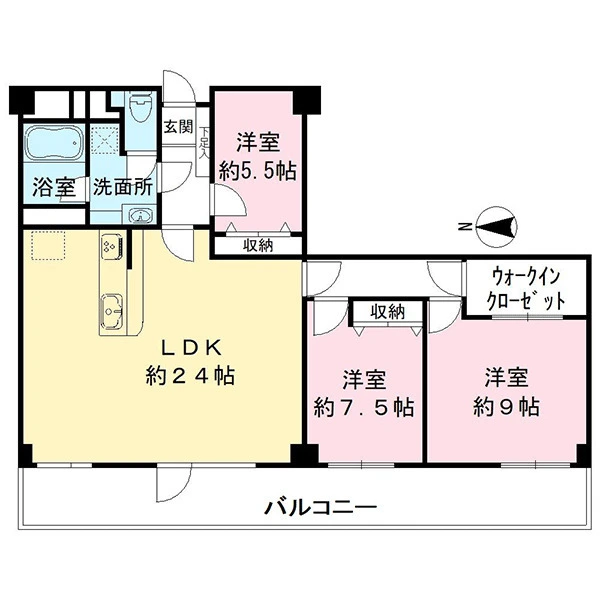 仙台堀公園ハイツ 間取図