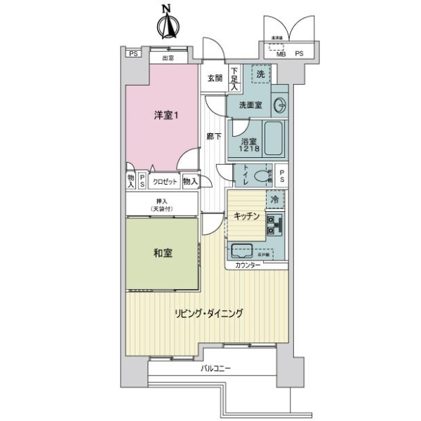 ライオンズシティ西日暮里 間取図